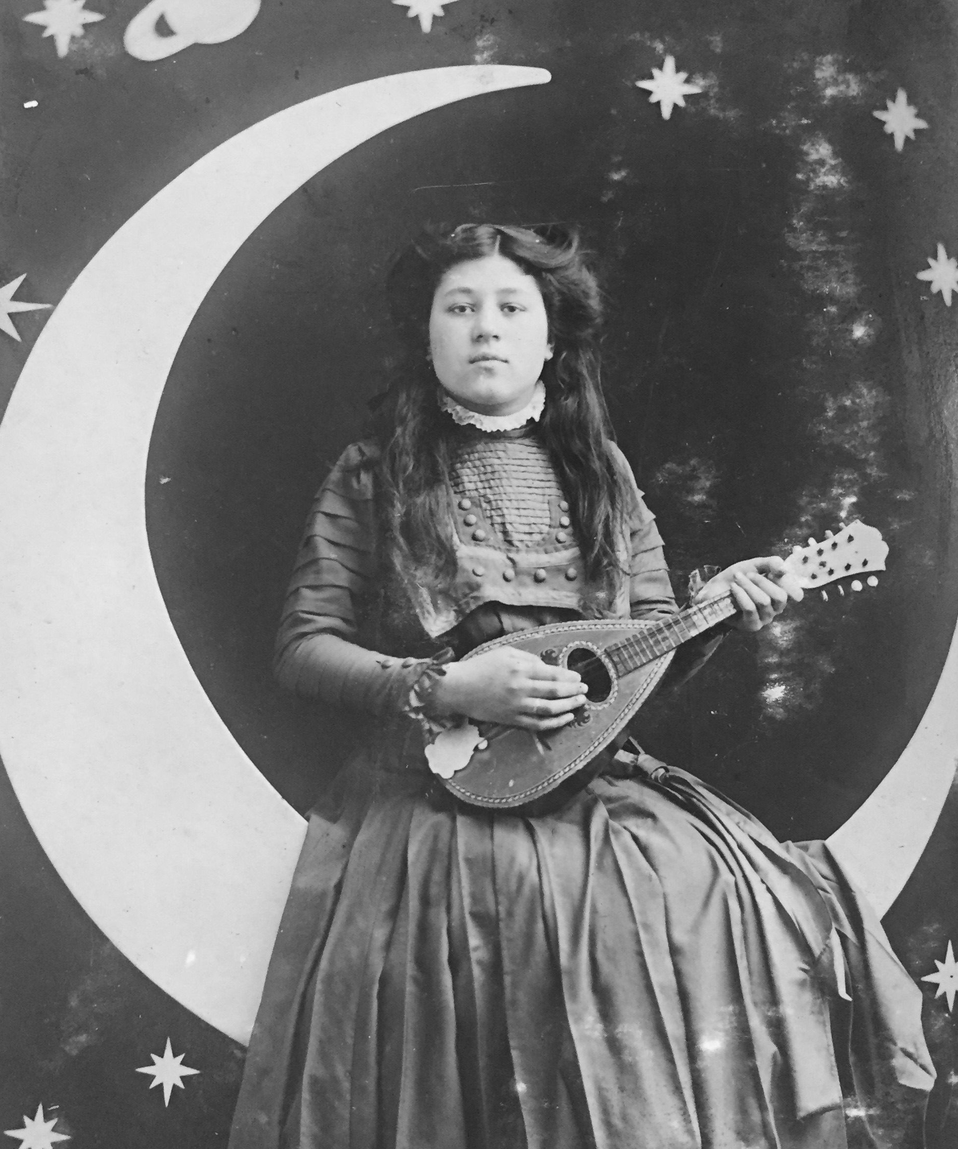 Picture of woman with instrument