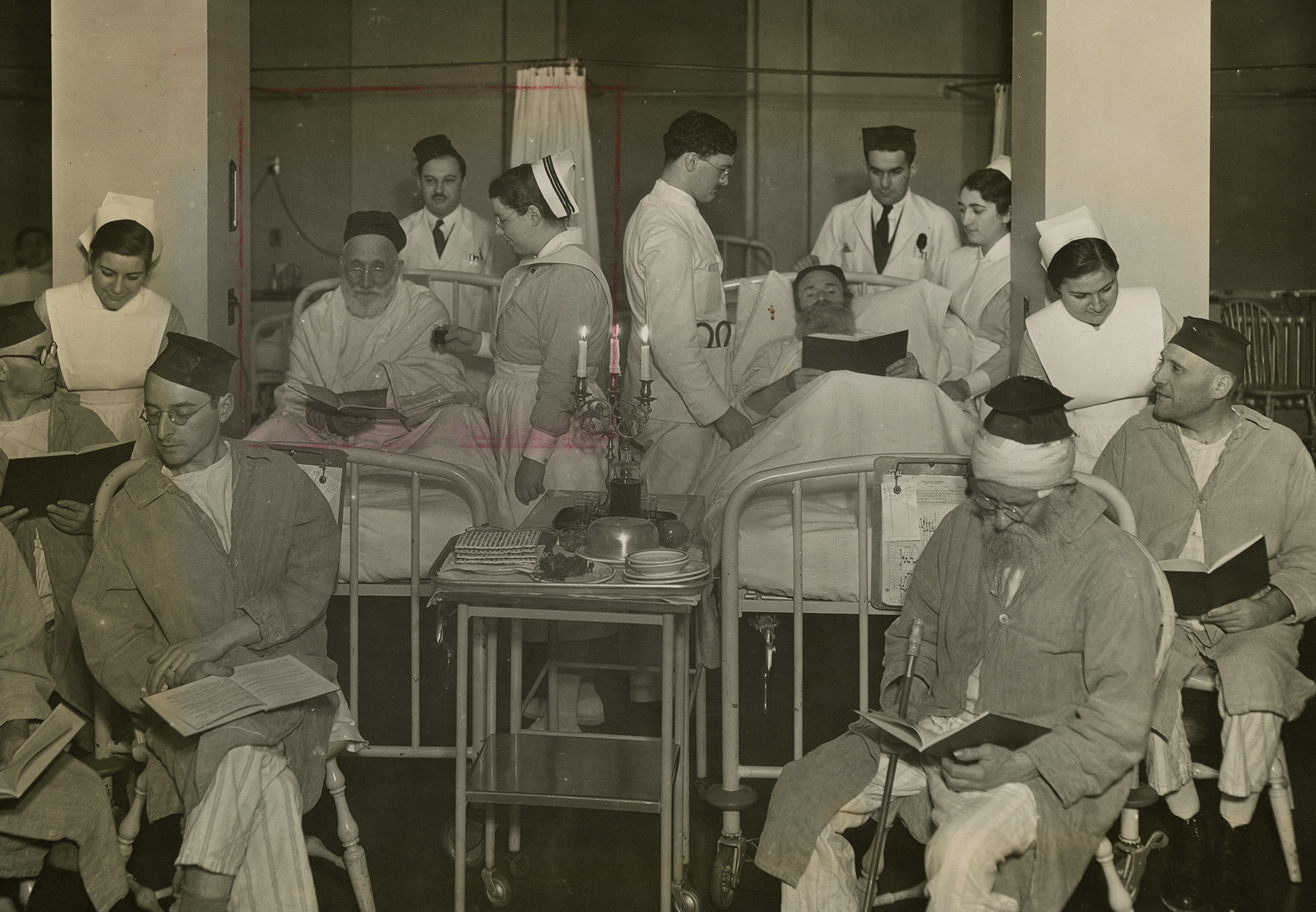 Passover celebrations in Beth Israel hospital