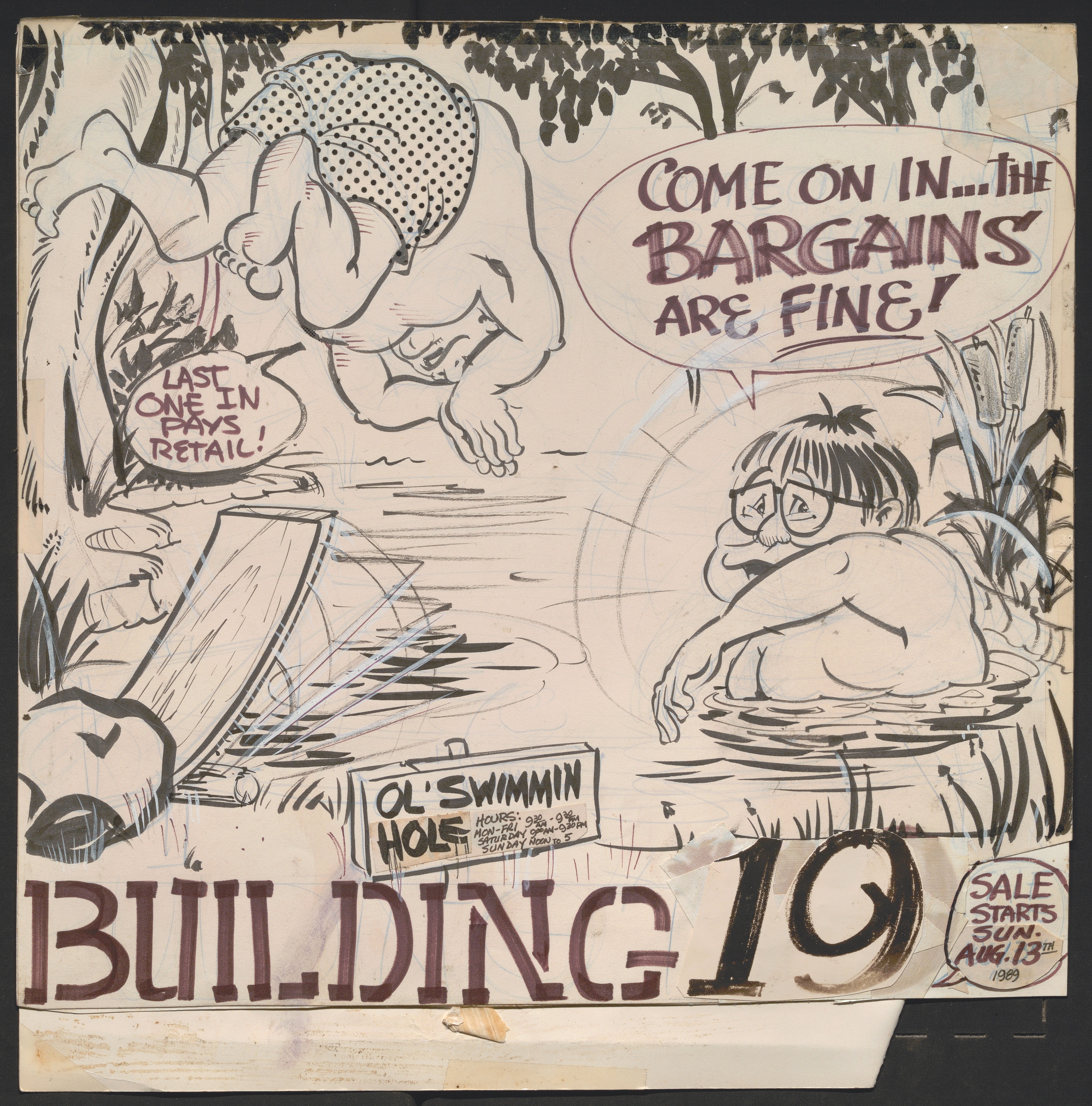 Advertisement for Building #19, 1989. 