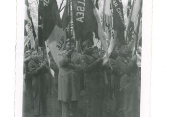 Boy Scout Troop #2 marching in a parade in Chelsea, date unknown, image courtesy of Robert Feinberg.