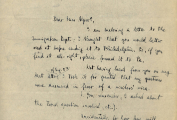 HIAS letter 1943