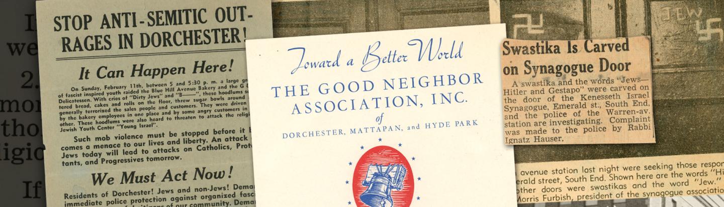 The 2024 Genevieve Geller Wyner Lecture: Catholic and Jewish Communities’ Reactions to Antisemitic Violence in Wartime Boston historic collage