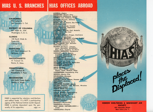 List of HIAS Offices