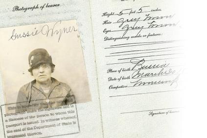 Image of an old passport
