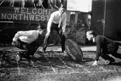 teens playing football